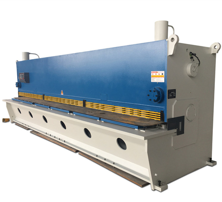 Plat Lembaran Baja Guillotine Iron Shearing Machine Untuk Memotong Besi Qc12k-8x4000