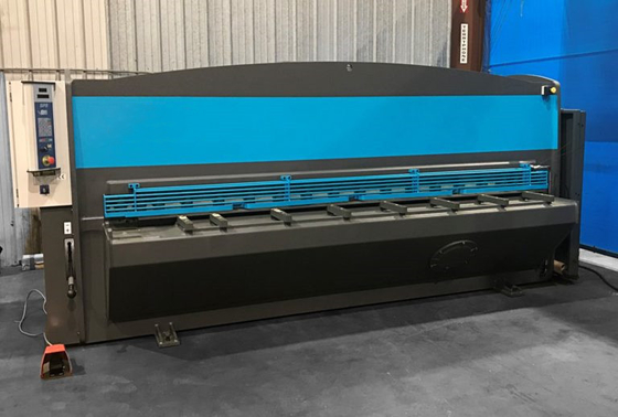 Lembaran Logam Cnc Guillotine Mesin Geser Otomatisasi Sistem E21s QC12Y-4x3200