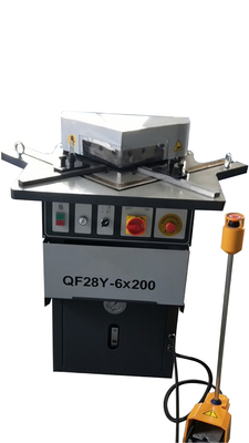 Pneumatic Angle Hydraulic Corner Notching Machine Untuk Tabung Pipa 3 Kw